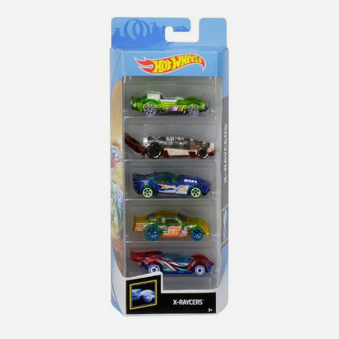 Hot Wheels 5 Car Pack X Raycers Toys For Boys