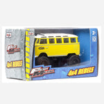 Maisto Fresh Metal 4X4 Rebels Yellow Volkswagen Van Vehicle Toy For Boys