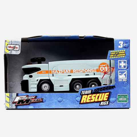 Maisto Fresh Metal Team Rescue Rigs Hazmat Response Vehicle Toy For Boys