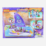 Cogo Fairy Purple Boat 508 Pieces Building Blocks Set For Girls