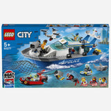 Lego R City 60277 Police Patrol Boat Age 5 Building Blocks 2021 276Pcs