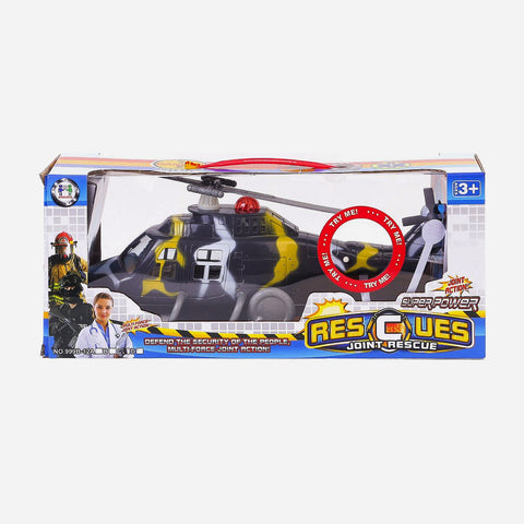 Super Power Rescues Military Helicopter Toy For Boys