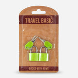 Travel Basic 2pcs Key Padlock