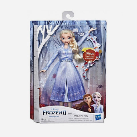 Disney Frozen 2 Singing Elsa Fashion Doll With Music Wearing Blue Dress Toy For Girls