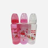 Hello Kitty Feeding Bottle 8oz Regular Neck 3-Pieces / Pack