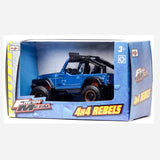 Maisto Fresh Metal 4X4 Rebels Blue Jeep Vehicle Toy For Boys