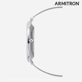 Armitron Men's Silver Mesh Strap Analog Watch