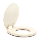 Ace Hardware Round 17" Bone Vinyl Toilet Seat Cover