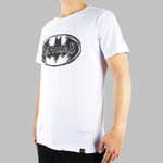 Batman 3D logo High Density Tee White