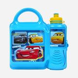 Disney Cars Race Ready Combo Food Keeper And Bottle Blue