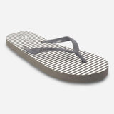 Toeberries Women's Dara Striped Rubber Slippers