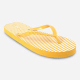 Toeberries Women's Dara Striped Rubber Slippers