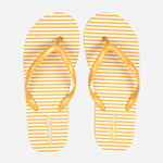 Toeberries Women's Dara Striped Rubber Slippers