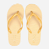 Toeberries Women's Dara Striped Rubber Slippers