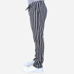 Smyth Vertical Stripes Pants Dark Blue