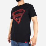 Justice League Superman Dots Tee Black