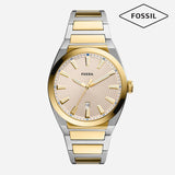 Fossil Everett Three-Hand Date Two Tone Watch FS5823