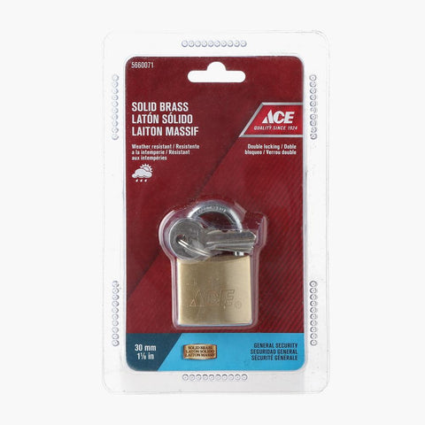 Ace Hardware Solid Brass Padlock 30mm