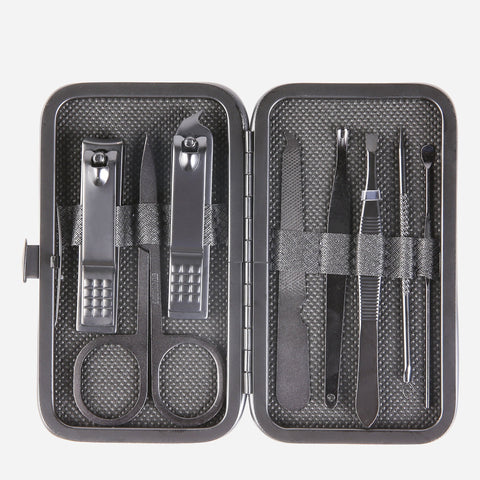 SM Accessories AXCS 8 in 1 Nail Set Matte Black