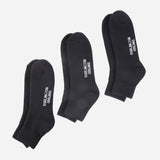 Burlington Men's Sports Ankle Socks Cotton Spandex Black