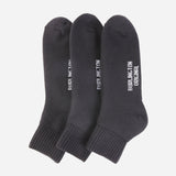 Burlington Men's Sports Ankle Socks Cotton Spandex Black