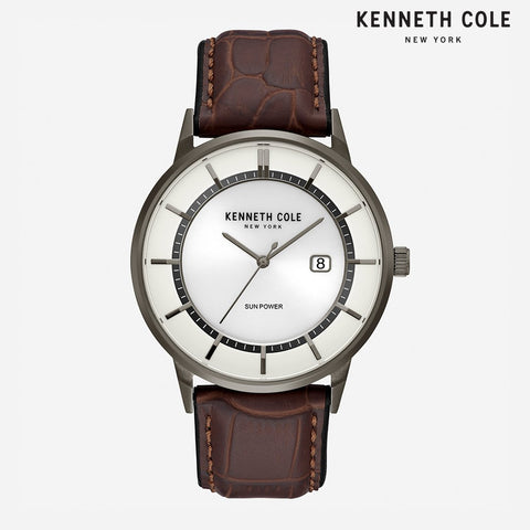 Kenneth Cole Gents Solar Leather Quartz KC50784001