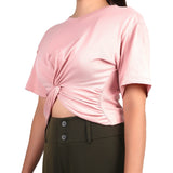 SM Woman Casual Tees Cropped Twisted Front