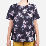 SM Woman Prima Floral Neoprene Blouse