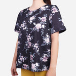 SM Woman Prima Floral Neoprene Blouse