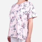 SM Woman Prima Floral Neoprene Blouse