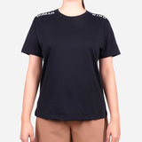 SM Woman Casual Tee Shoulder Statement