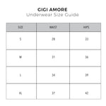 Gigi Amore 5PC Bikini Panty Pack Gray