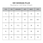 SM Woman Plus Fashion Dress Navy Blue