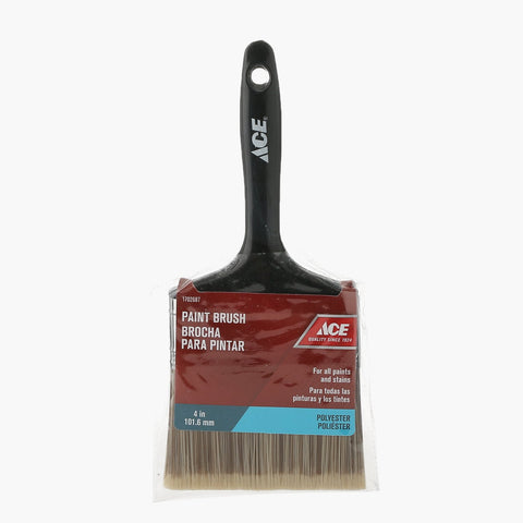 Ace Hardware Paint Brush 4" Synthetic Plastic Handle