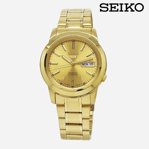 Seiko 5 Men's Gold Automatic Watch SNK610