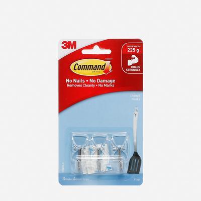 3M Command Small Clear Utensil Hooks (3's)