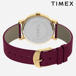 Timex Full Bloom 38mm Leather Strap Watch