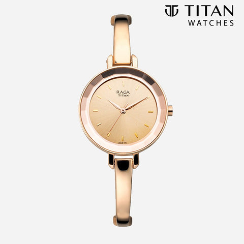 Titan Raga Rose Gold Dial Women's Watch