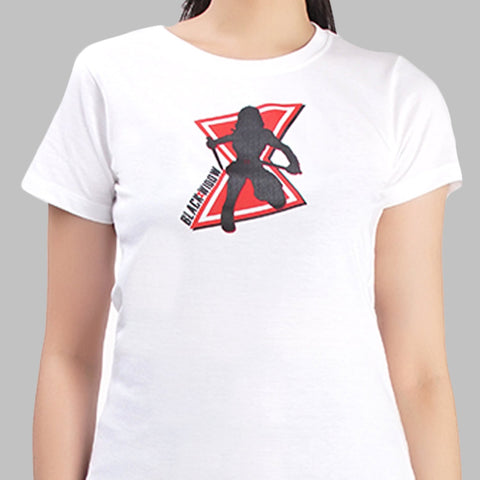 MARVEL Black Widow Action Tee in White