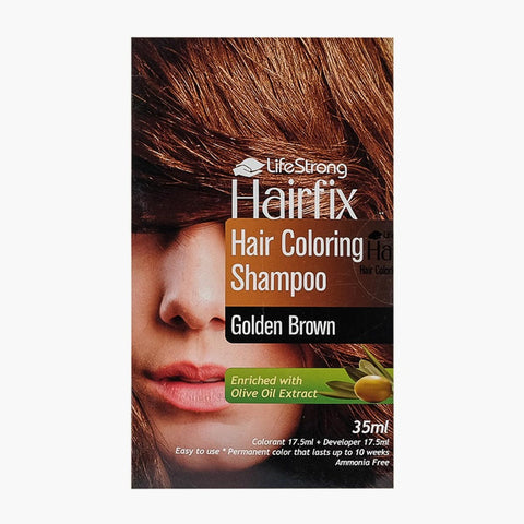 Hairfix Golden Brown Hair Color Shampoo