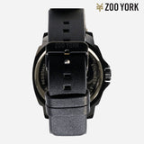 Zoo York Men's Black Leather Strap Analog Watch