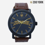 Zoo York Men's Brown Leather Strap Analog Watch