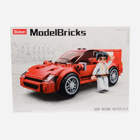 Sluban 163 Pcs. Italian Sports Car Modelbricks Toy For Kids