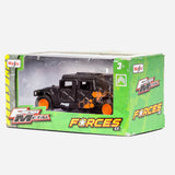 Maisto Fresh Metal Forces (Black With Orange) Vehicle Toy For Boys