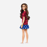 Barbie Fashionistas 137 11 Inch Wearing Color-Blocked Plaid Dress Doll For Girls