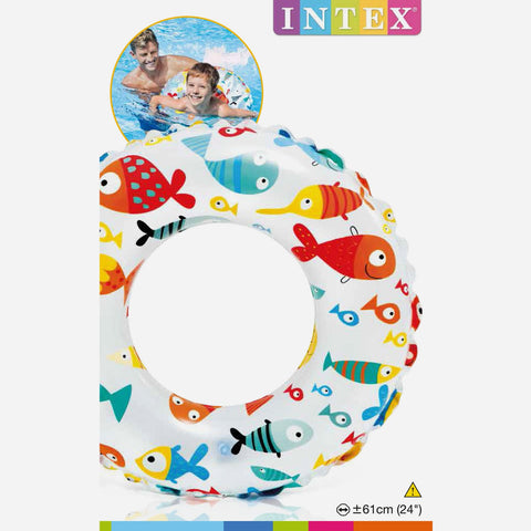 Lively Print Swim Ring Fish