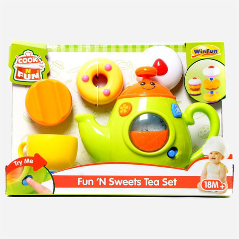 Winfun Cook 'N Fun Fun 'N Sweets Tea Set Learning Toy For Babies