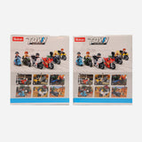 Sluban Town Motorcycle Scooter Rider On The Terrace And Drumming Motorcyclist Brick Set (Bundle) For Kids