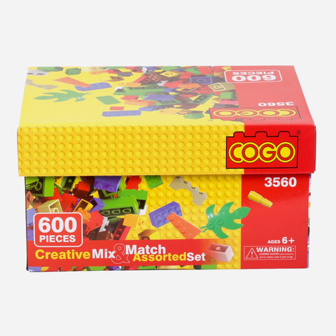 Cogo 3560 Diy Mix Match 600Pcs Building Blocks For Kids