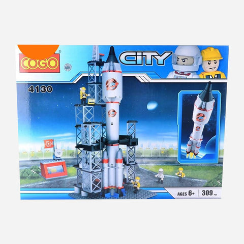 Cogo City Rocket 309 Pieces Building Blocks Set For Kids